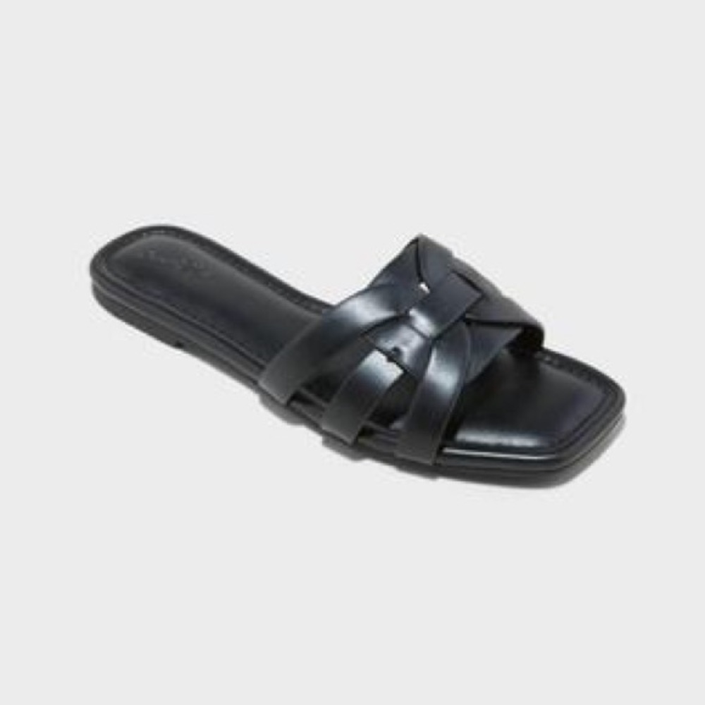 Universal Thread Women's Edna Slide Sandals With Memory Foam Insole Size 9.5